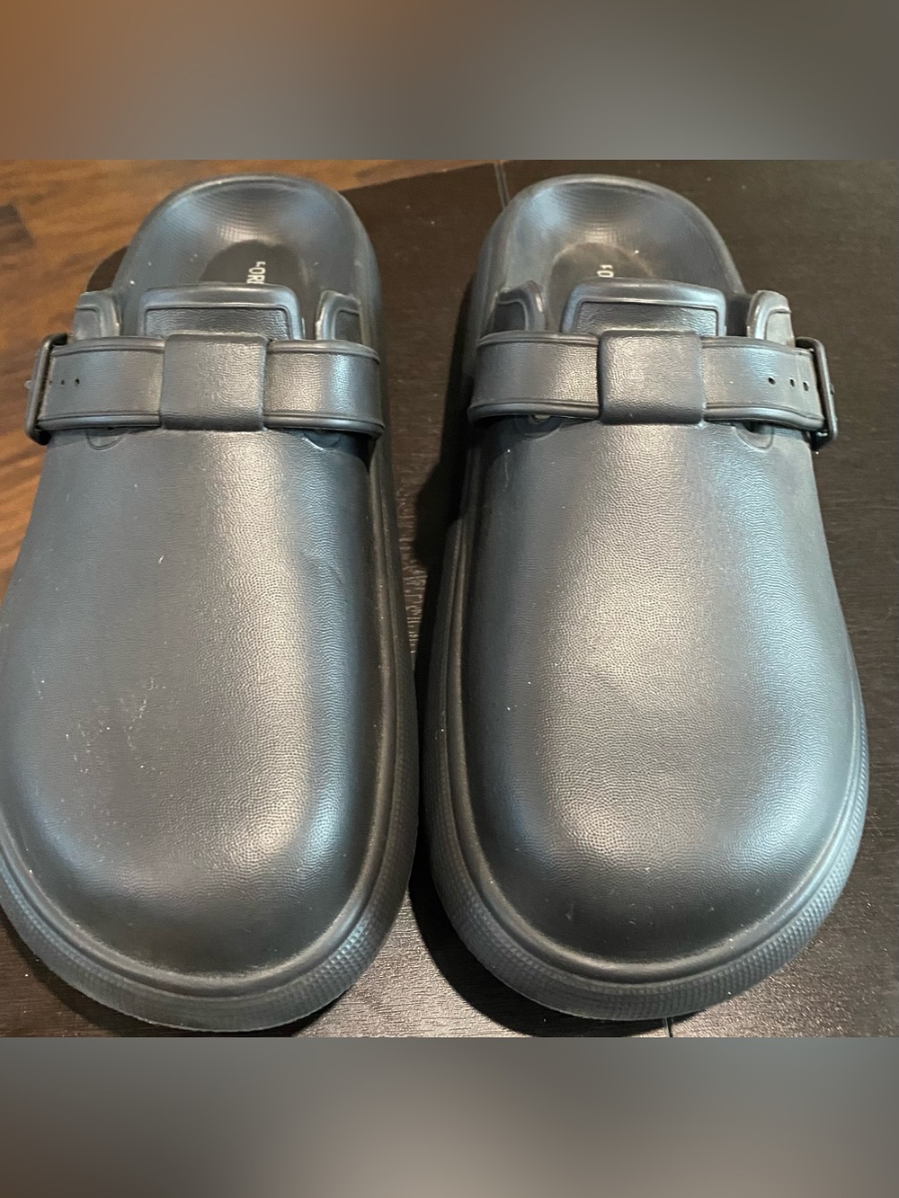 Forever 21 Black Slip-On Loafer Mules